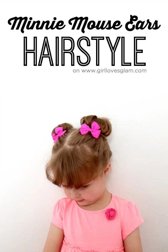 Minnie Mouse Little Girl Hairstyle on www.girllovesglam.com