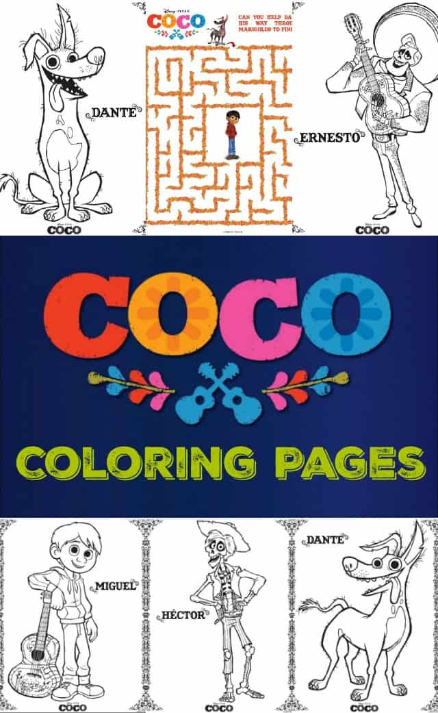 COCO Coloring Pages