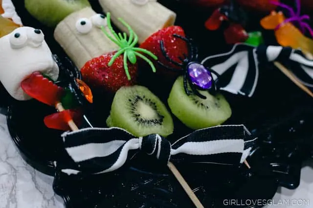 Halloween Skewer Recipe on www.girllovesglam.com