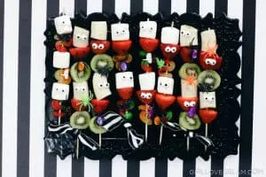 Halloween Skewers Recipe Idea on www.girllovesglam.com