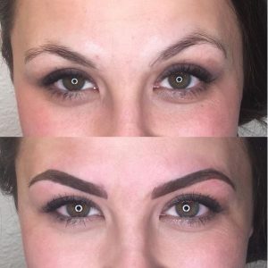 Before and After Permanent Makeup Eyebrows on www.girllovesglam.com