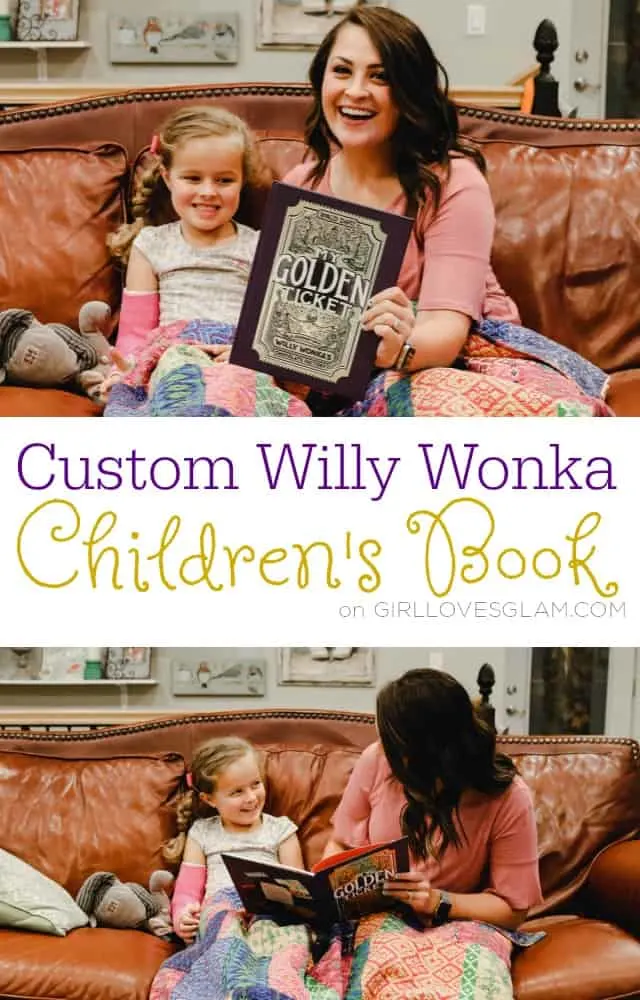 Custom Willy Wonka Children's Book on www.girllovesglam.com