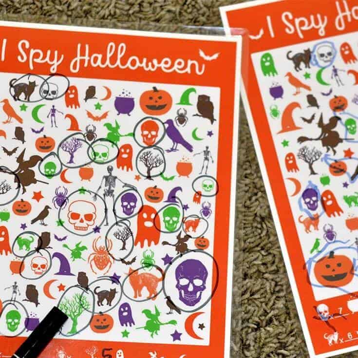 I Spy Halloween Sheet