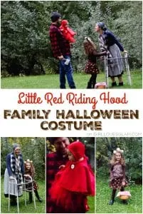 Little Red Riding Hood Family Costume for Halloween on www.girllovesglam.com