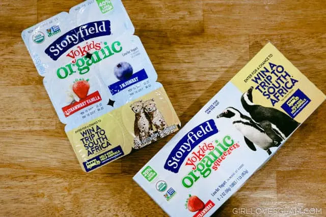 Stonyfield Yogurt snack idea on www.girllovesglam.com