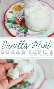 Vanilla Mint Sugar Scrub Recipe on www.girllovesglam.com
