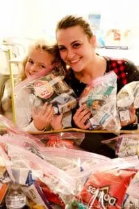 Feeding the Hungry with Kits to keep in car on www.girllovesglam.com #LightTheWorld