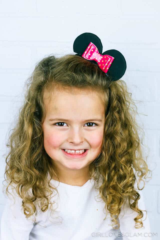 Minnie Mouse Hair Clip Girl Loves Glam