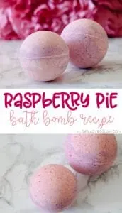 Raspberry Pie Handmade Bath Bomb on www.girllovesglam.com