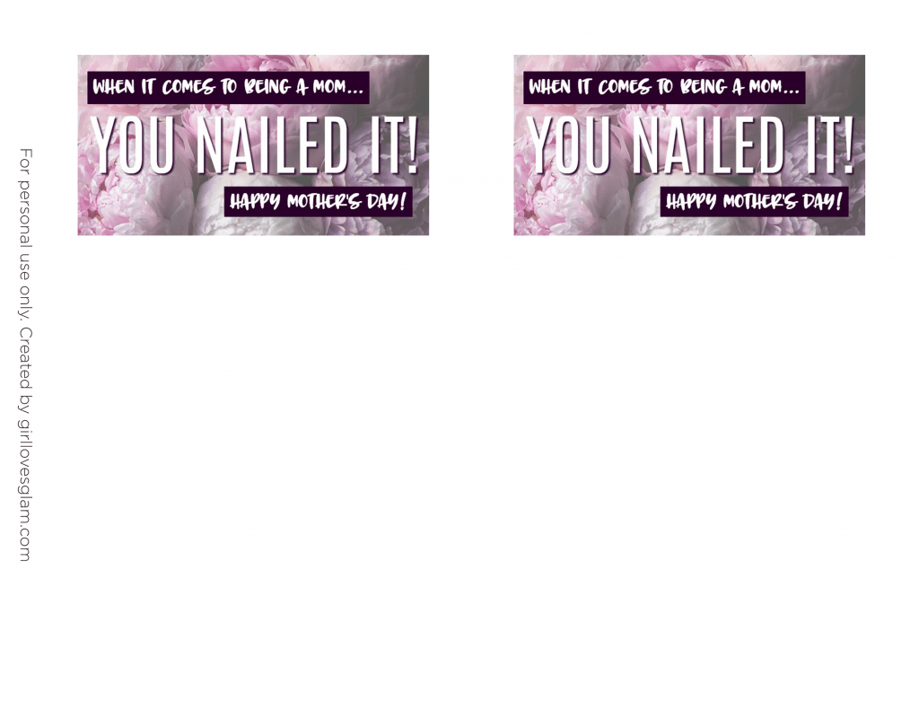 Color Street Printable Gift Envelopes - Girl Loves Glam