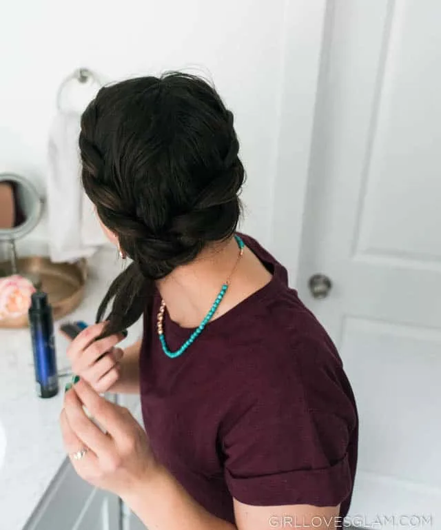 Easy braided hairstyle