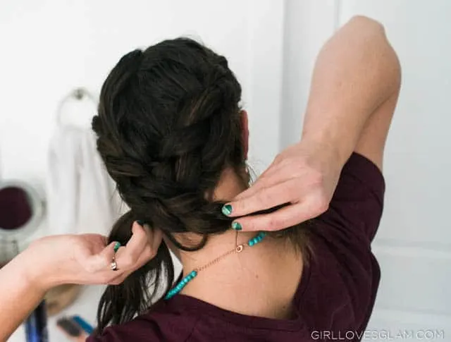 Easy braid hairstyle