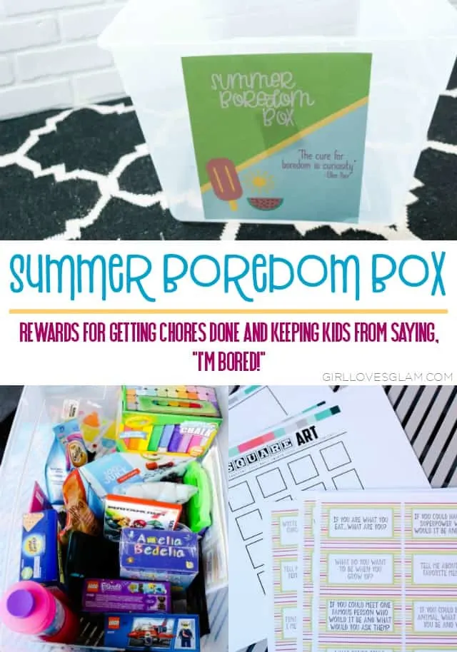 Summer Boredom Box Idea on www.girllovesglam.com