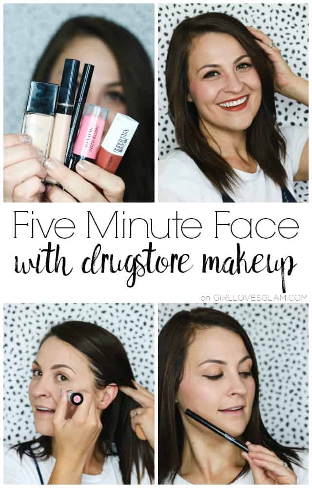 Five Minute Face with Drugstore Makeup