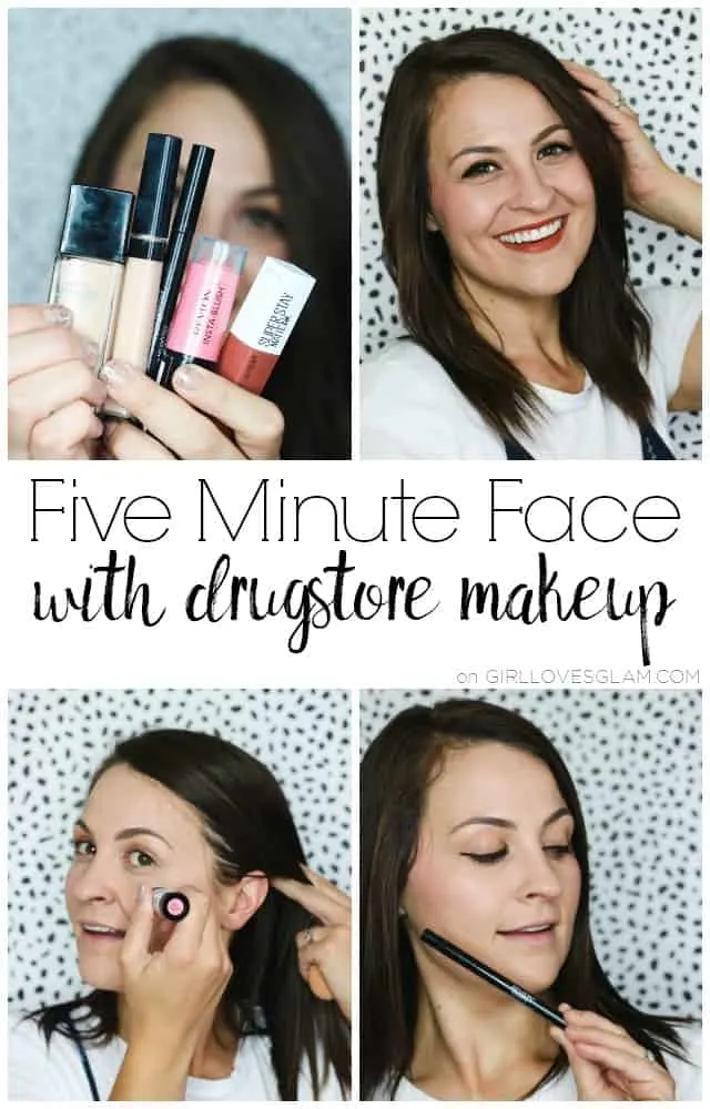 Five Minute Face Using Drugstore Makeup - Girl Loves Glam