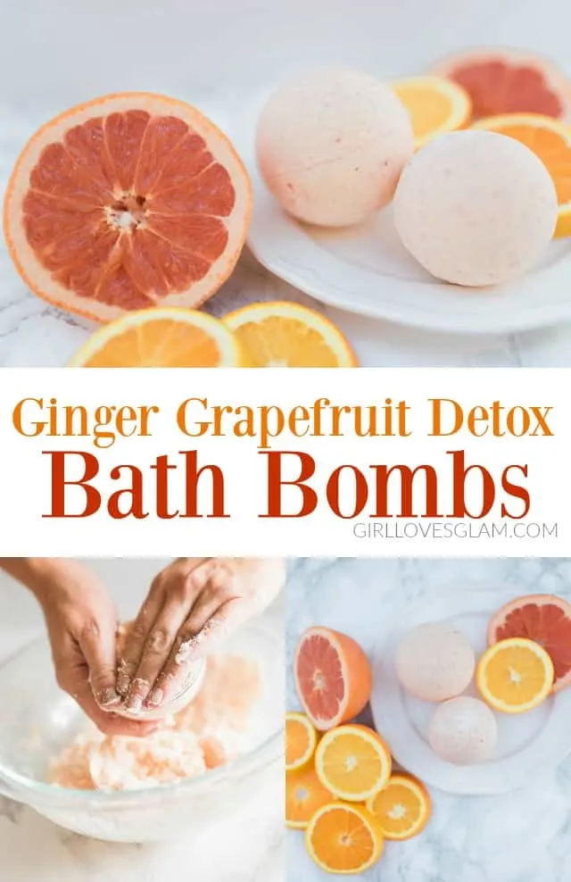 Ginger Grapefruit Detox Bath Bomb Recipe