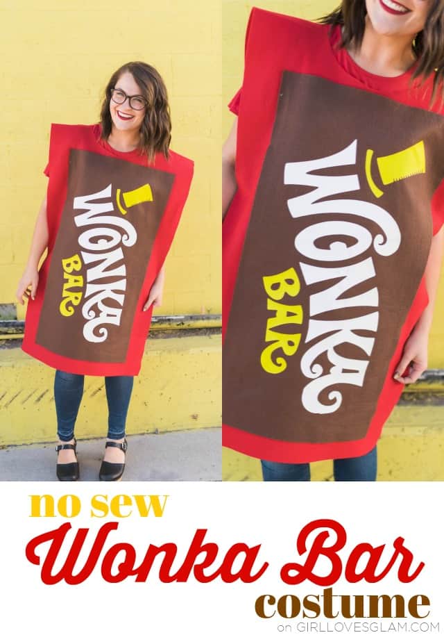 No Sew Wonka Bar Costume