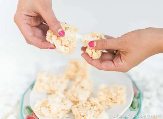 Rice Krispie Treats with Extra Marshmallows