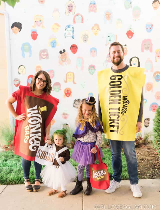 No Sew Willy Wonka Family Costumes - Girl Loves Glam