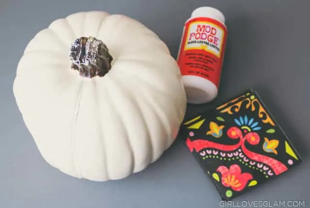 Mod Podge Pumpkin Supplies