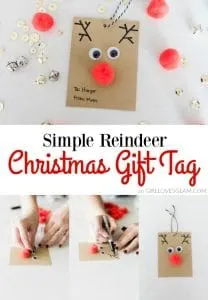 Easy Christmas Gift Tags on www.girllovesglam.com