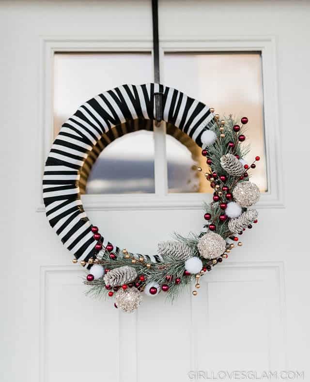 Striped Wreath