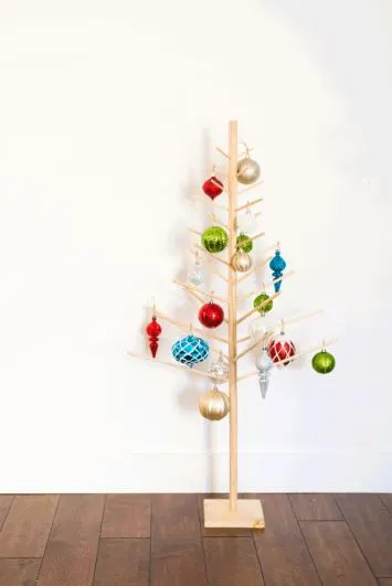 Wood Dowel Modern Christmas Tree