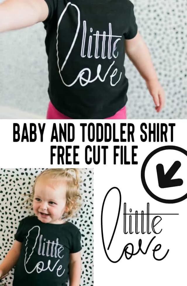 Baby and Toddler Shirt Free Cut File
