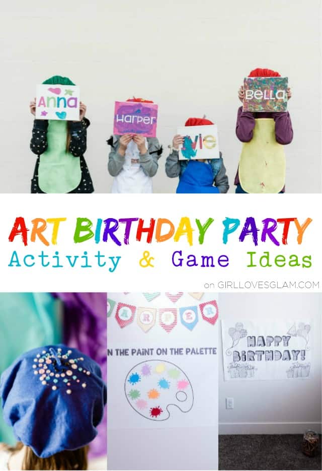 Art Birthday Party Activity and Game Ideas