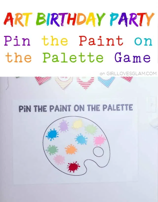 Pin the Paint on the Palette Game