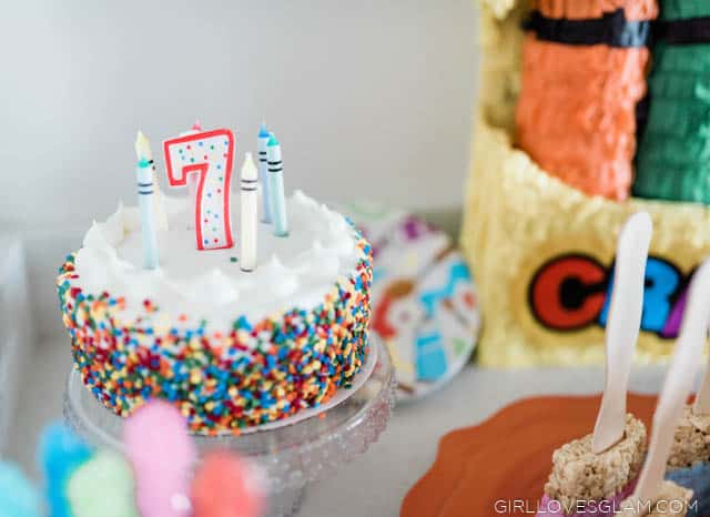 Art Party Birthday Cake