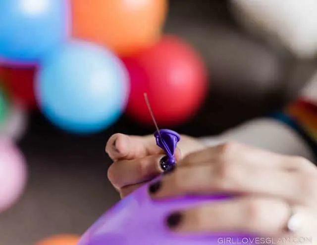 Making a balloon arch