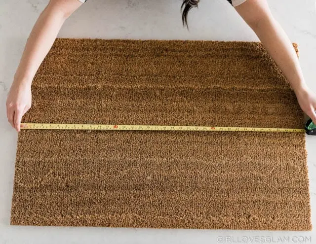 Making a personalized doormat