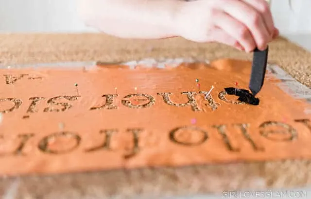 Personalizing a doormat