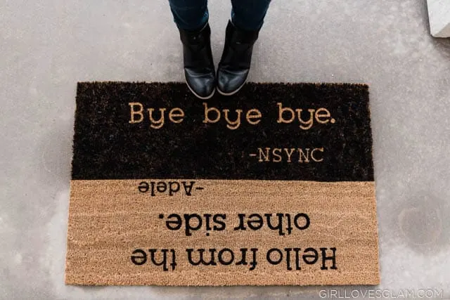 How to make a personalized doormat with music lyrics