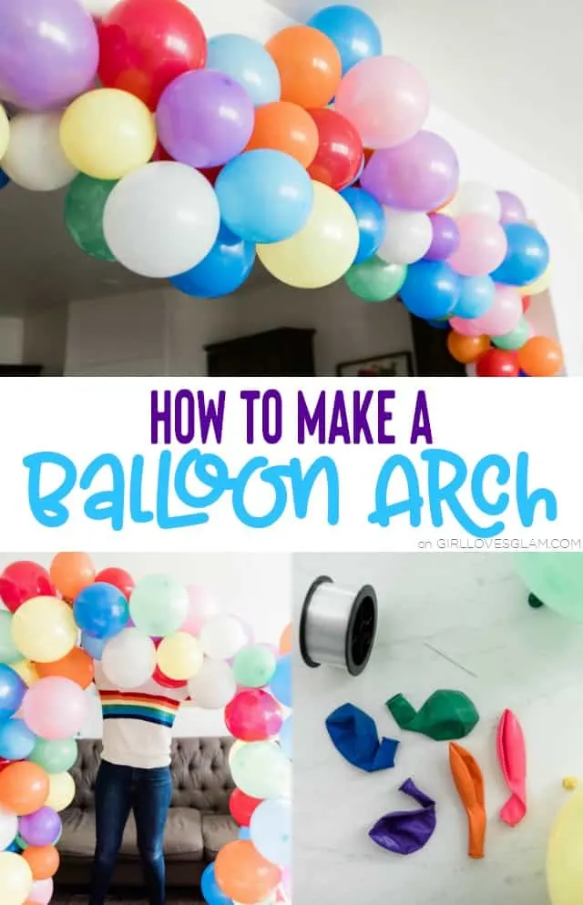 How to Make a Balloon Arch on www.girllovesglam.com