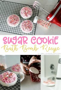 Sugar Cookie Bath Bomb Recipe on www.girllovesglam.com