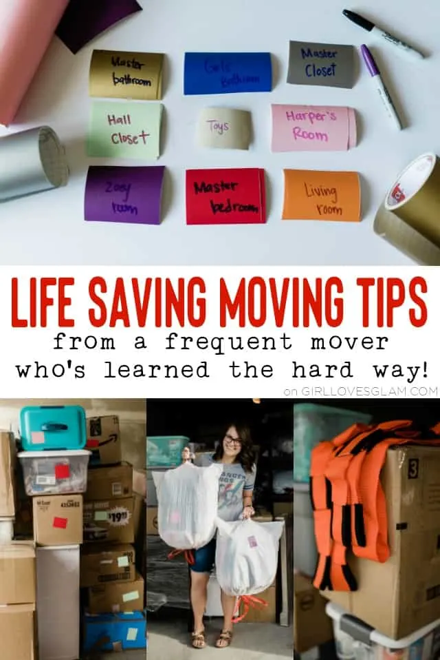 Life Saving Moving Tips on www.girllovesglam.com