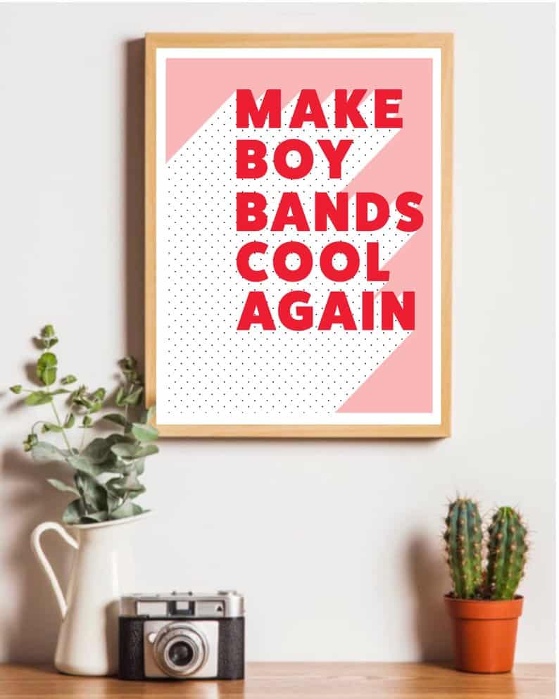 Boy Band Print