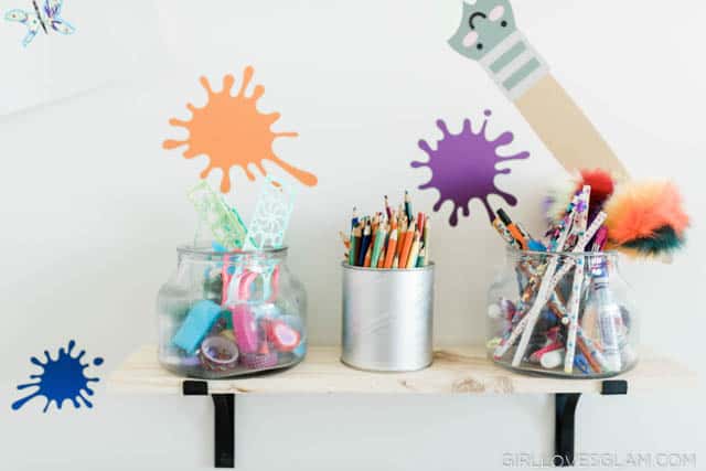 Kids Art Shelf