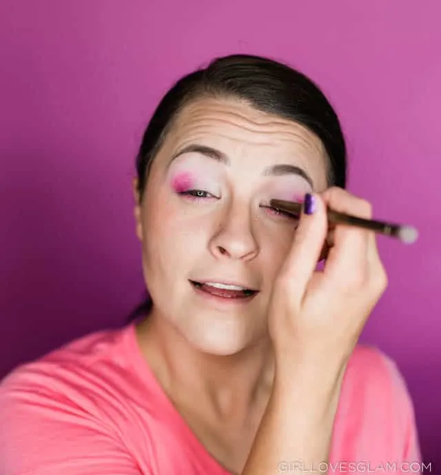 Pink eyeshadow look