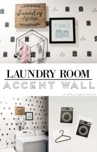 Laundry Room Accent Wall on girllovesglam.com