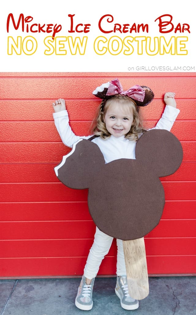 No Sew Mickey Ice Cream Bar Costume Disneyland Treats Costume Girl Loves Glam