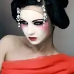 Geisha Makeup for Halloween