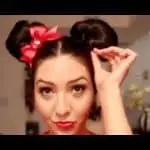 Minnie Mouse Buns