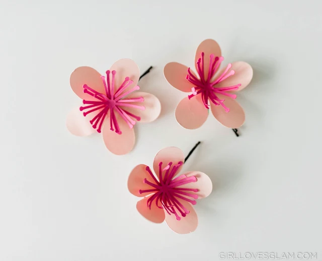 Hair Clips made with Silhouette Cameo