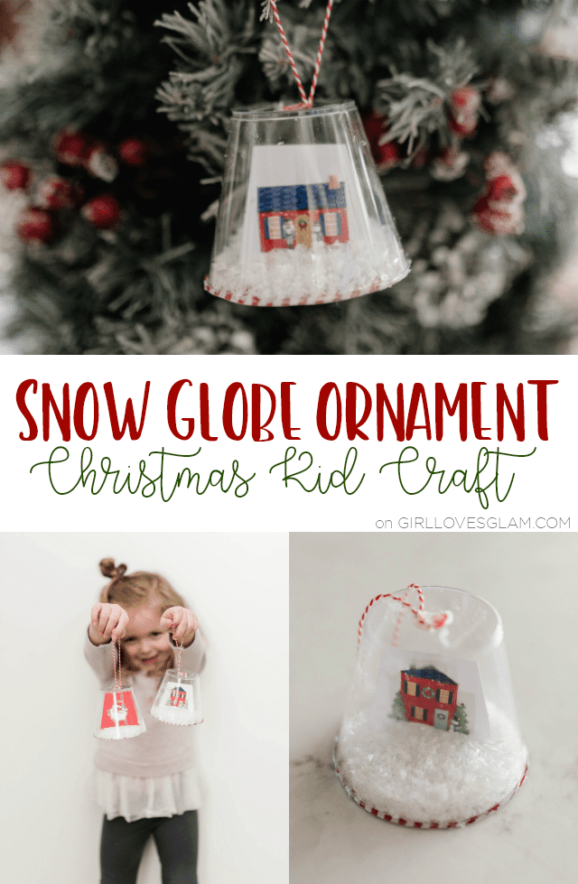 Ornament craft for kids - A girl and a glue gun