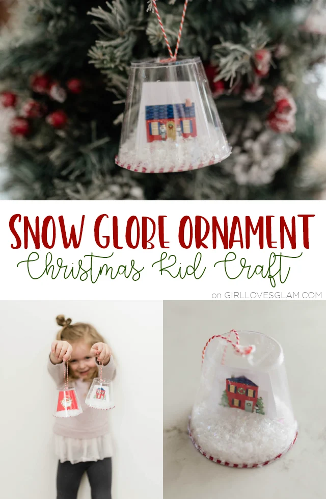 Snow Globe Cup Ornaments - Crafty Morning