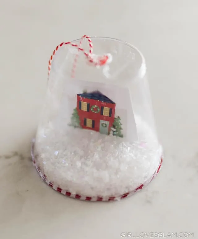 Snow Globe Cup Ornaments - Crafty Morning