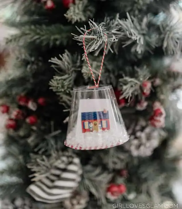 Snow Globe Ornaments from Cups